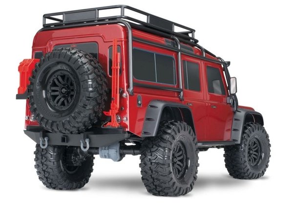 TRAXXAS TRX-4 LR DEFENDER 4X4 ROT RTR OHNE AKKU/LADER 1/10 4WD SCALE-CRAWLER BRUSHED